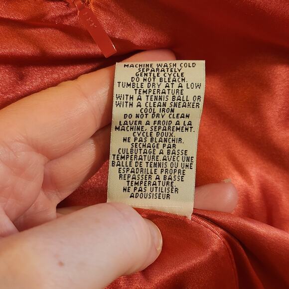 TALBOTS Coral Down Puffer Jacket with Shawl Collar, Size Small - Picture 13 of 13